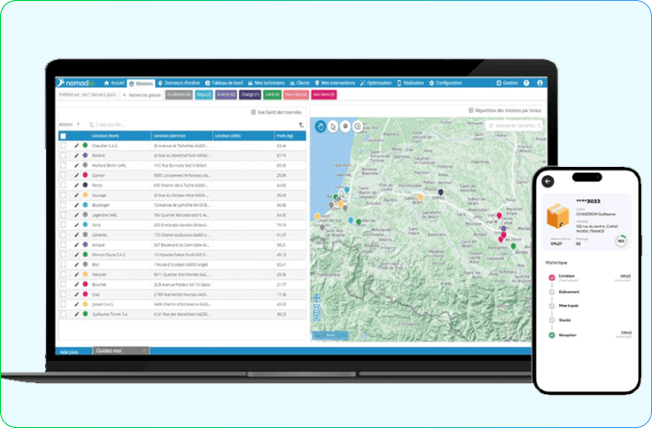 Nomadia Delivery, la plateforme DMS pour gérer les flux logistiques