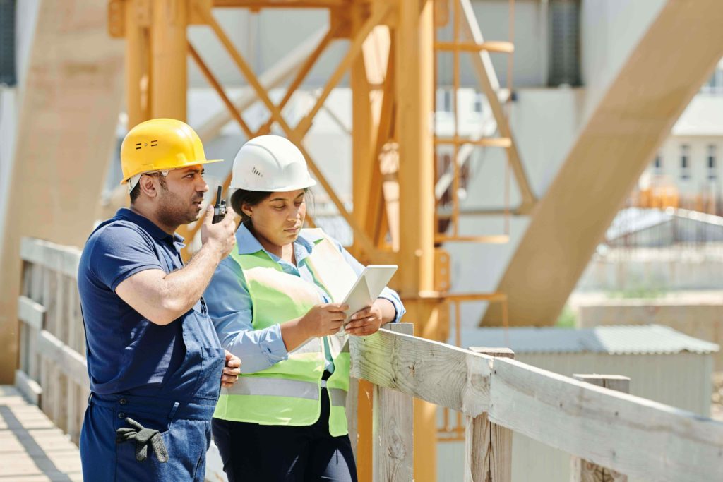 Travailler L'équipement Hauteur Travailleur Construction Portant