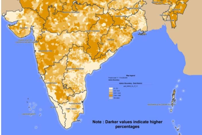 Percentage of main cultivators