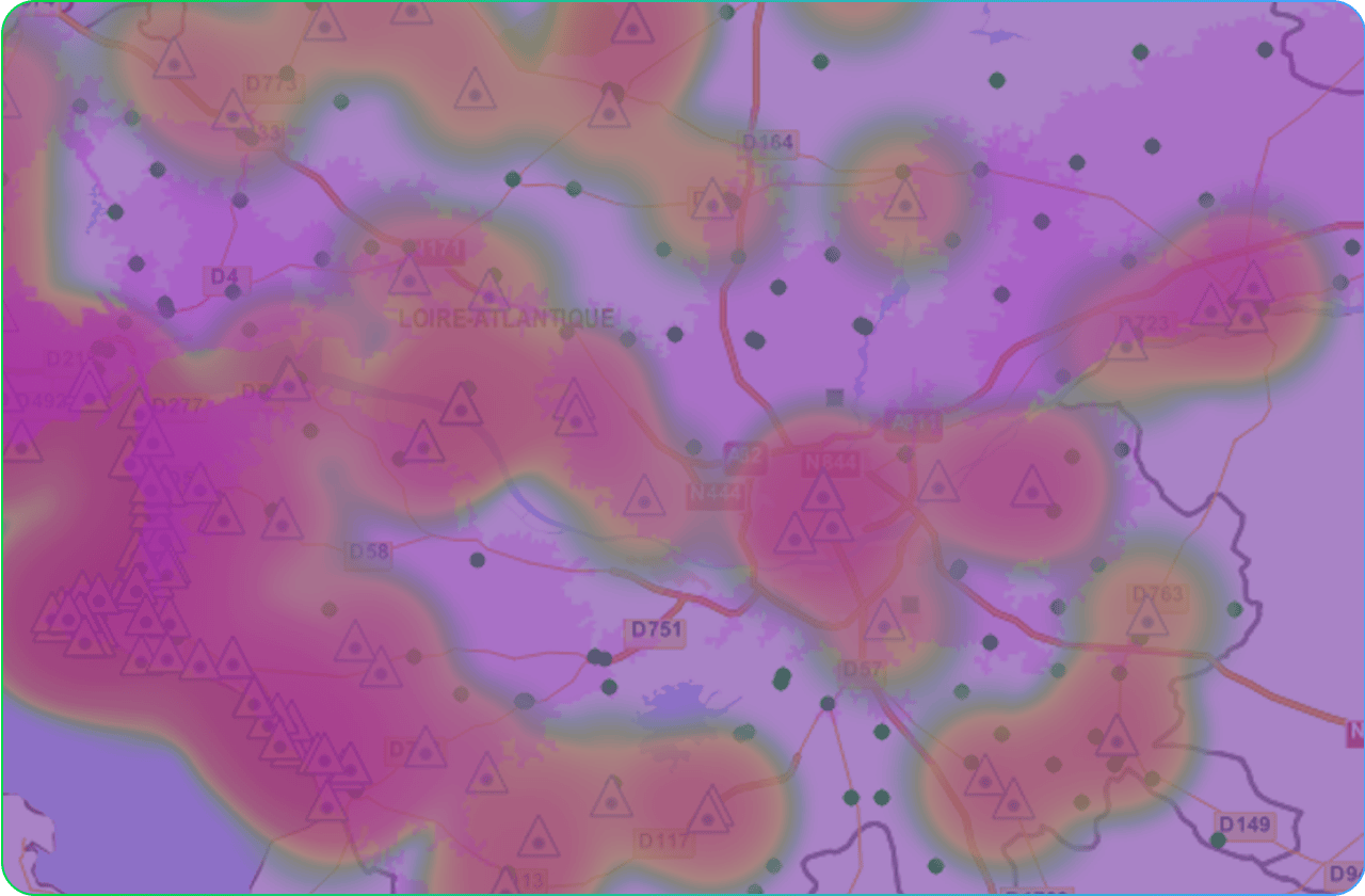 Analyze your data and conduct comprehensive geo-marketing studies with a collaborative, easy-to-use solution tailored to your business. Maps, as true communication tools, help you to make the best decisions, understand your territorial grid, and efficiently develop your network of sales outlets, agencies, sites…