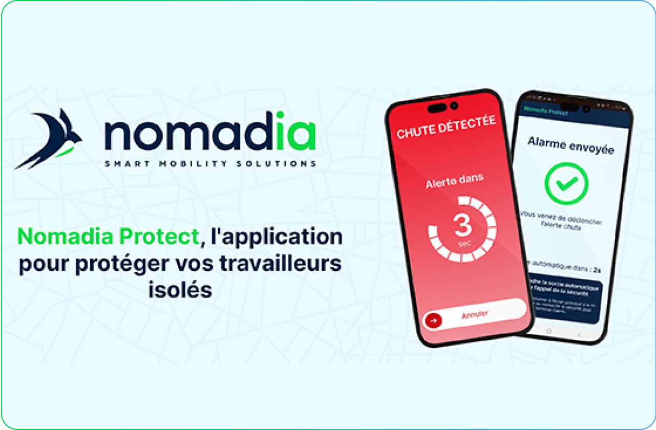 Dans un contexte où les professionnels de terrain sont confrontés à des défis croissants en matière de sécurité et d’efficacité, Nomadia allie protection des personnes et optimisation des déplacements pour définir une mobilité professionnelle plus intelligente (smart mobility)